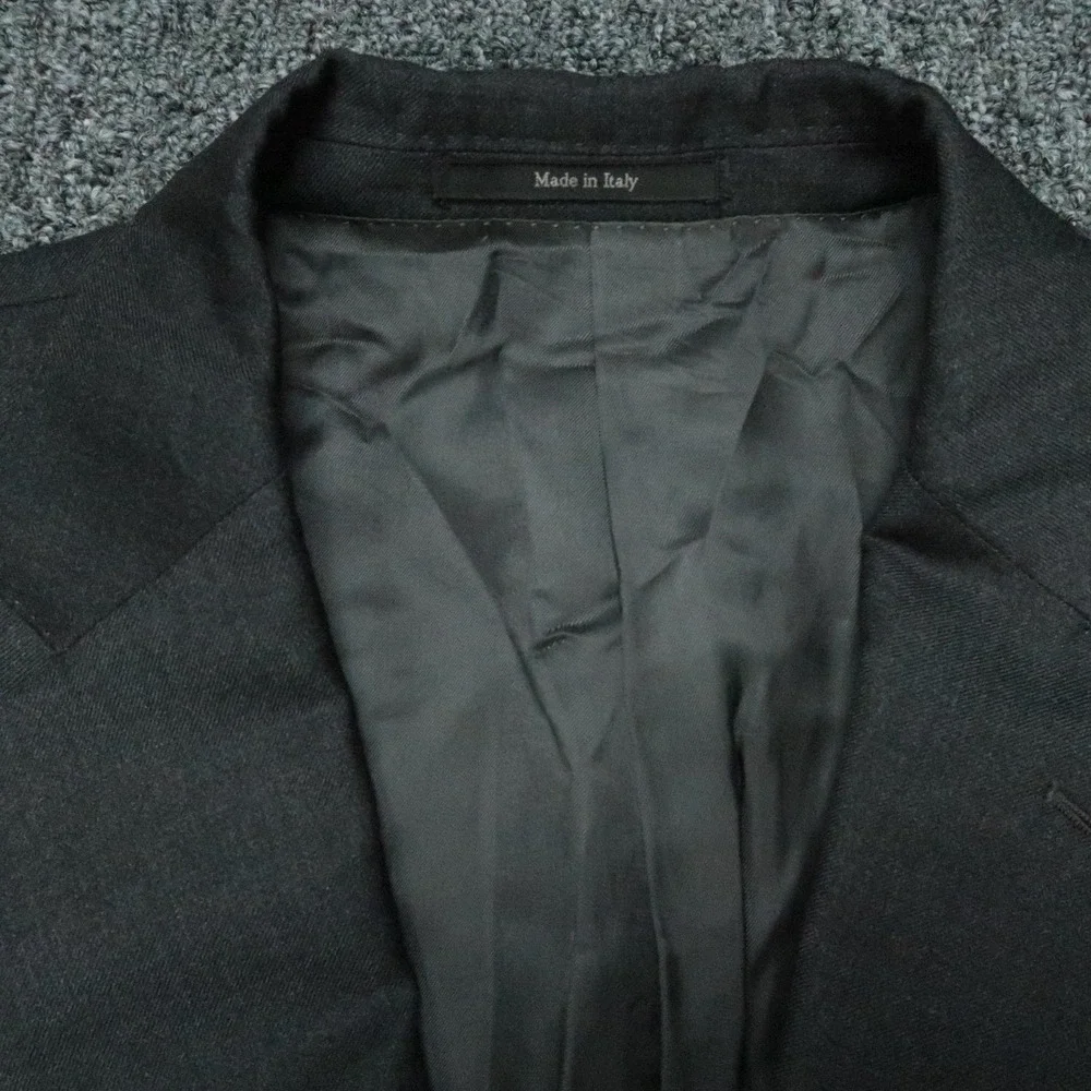 Ermenegildo Zegna Blazer Mens 42R Gray Wool Fit Rom Lined Sport Coat